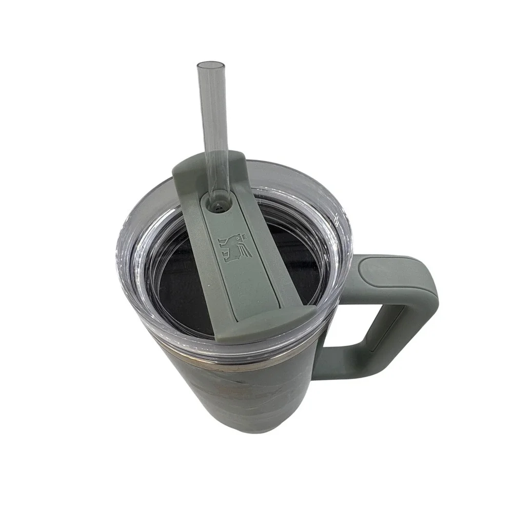 Stanley 30oz H2.0 FlowState Quencher Tumbler Agate Calacatta Green Marble - Picture 3 of 7